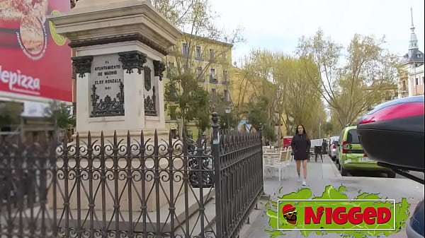 21 years old Colombian babe Valen Pink is not sure about BLACK COCKS… Until she sees this one!