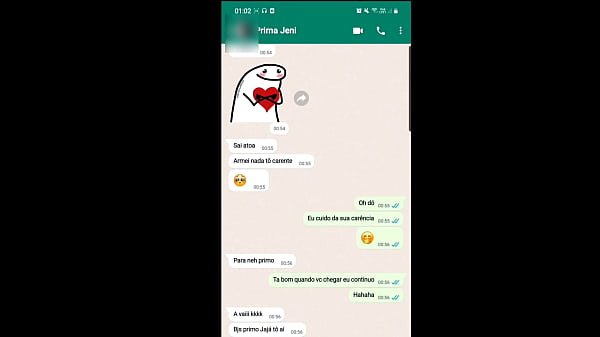 minha PRIMA me chama no ZAP pedindo pra ir em casa porque não arrumou nada no role, PRIMA que gera grande gozada, comi ela na mesa