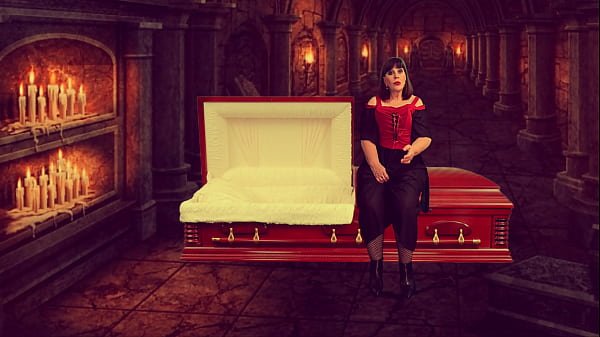 Granny Vampyra: Finger Fucked & Pussy Bat Licked To Orgasm By Her Familiar