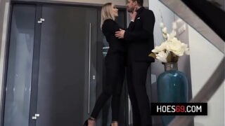 Sexy blonde babe Angelika Grays ass fucked