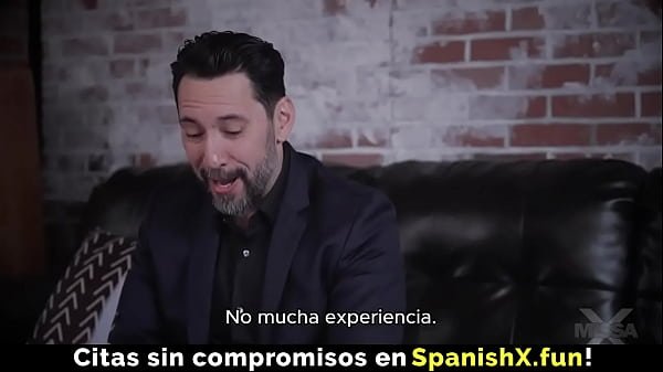 Blonde with big tits is horny and wants to fuck (Spanish / Espanol)