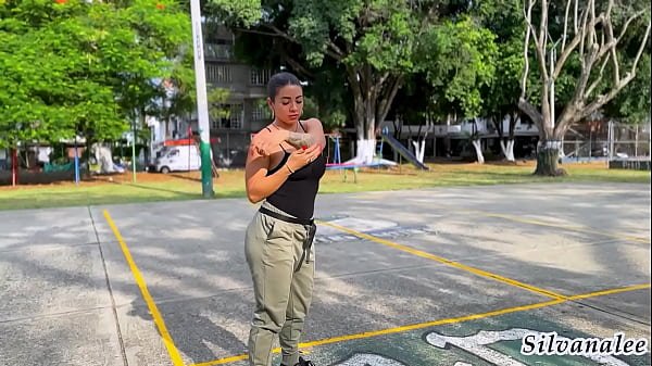 Busty Milf Silvana Lee watches a fitness guy in the park and fucks him – AngelCruzxx