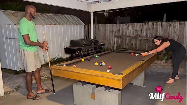 MilfCandy: Samantha loses at Pool and takes long BBC